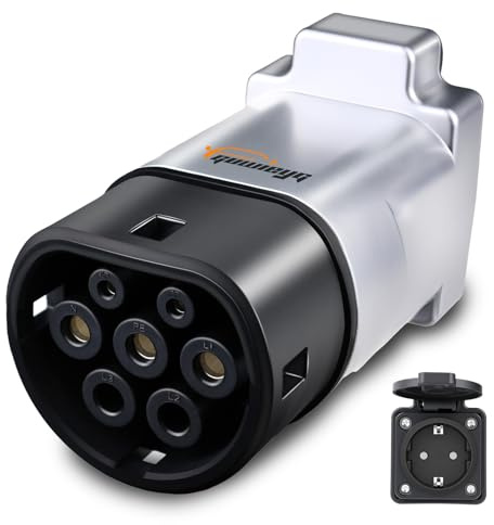 GUWIEYG V2L Adapter Kompatibel mit MG4 MG 5 und BYD Seal Dolphin, 16A 220V | Fahrzeug-Ladeadapter, Passend für MG & BYD, Typ2 Entlader für Camping oder Notfälle, , Stromversorgung mit Schuko-Stecker