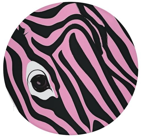 NONHAI Stuhlkissen mit Zebra-ähnlichem Druck, Memory-Baumwolle, rundes Sitzkissen für Esszimmerstuhl, Rückenkissen, dickes Kissen, weiches Stuhlkissen für Zuhause, Büro