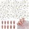 100 Pcs Gold & Silver Metal Nail Art Chains - 3D Nail Charms, Punk Studs, DIY Crafts