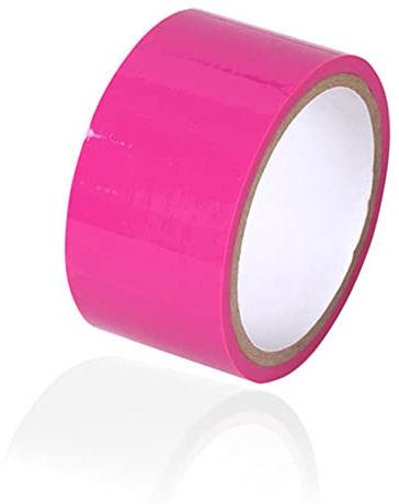 Love69Toys Ouch! - Bondage Tape 20m lang - 5cm breit 1 Stück Statikfreies Design Tape, Vielseitiges Bondage-SM-Band for Sexuell Sexspielung Paare Frauen Manner (Rosa)