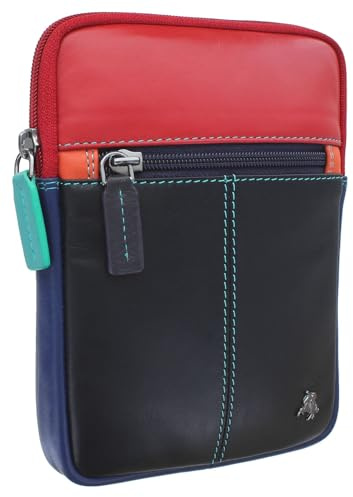 VISCONTI Leather Remi Small Belt/Shoulder/Cross Body Bag S10 Black/Rhumba