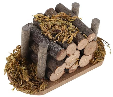 Miniatur-Puppenhausmöbel, Puppenhaus-Miniatur-Brennholzstapel, Vintage Puppenhaus Brennholzscheite Figuren, Vintage Puppenhaus-Küchen-Miniatur-Zubehör, Feengarten-Holzscheite für Wohnzimmer-Kamin-Mode