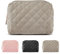 MAGEFY Kosmetiktasche Kleine Make up Tasche Cord Schminktasche mit Fächern Reise Reise Make up Tasche für Mädchen Frauen, Khaki
