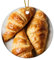 Hausgemachtes Brot gebackene Bäckerei Weihnachtsschmuck Essen Kekse Café Bar Pub Zuhause Bier Rund Andenken Geschenk Keramik Porzellan Elegantes Souvenir für Xmas Party Dekorationen