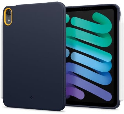 Spigen Funda Nano Pop Compatible con iPad Mini 7 (2024, A17 Pro) / iPad Mini 6 generación (2021, 8.3 Pulgadas) - Blueberry Navy