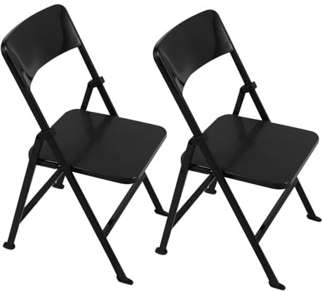 ifundom 2stücke Miniature Folding Chair Für Puppenmöbel Praktisches Zubehör Für Puppenhäuser Dekorative Miniaturmöbel Für Kreative Spielwelten Und Kindliche Fantasie