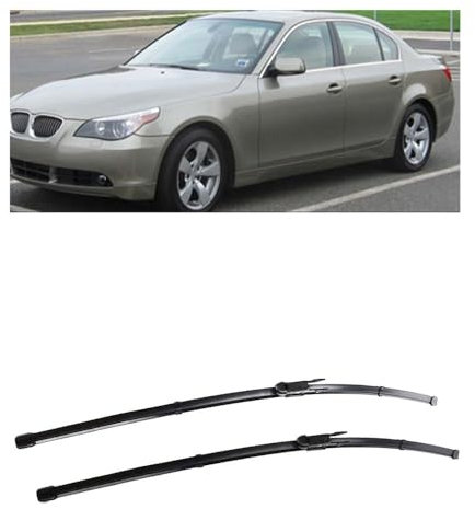 YDLYDL Scheibenwischer Teile Für BMW 5 Series 520i 523i 525i 528i 530i E60 E61 03-10 24+23 Flache Premium Wischerblätter Wischerblätter Set für Frontscheibe