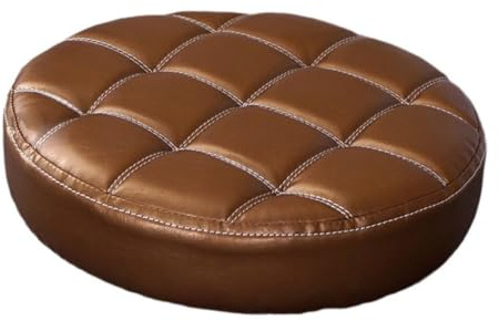 Colcolo Sitzfläche für Hocker und Barstühle, Barhocker-Ersatzsitz, Gepolstertes Sitzkissen aus PU-Leder für Barhocker, Runde Sitz Sitzersatz, Gold