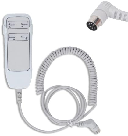 HERCHR Controllo Manuale per Poltrona Reclinabile Elettrica, 15,8 x 6,2 x 6,1 cm/6,22 x 2,44 x 2,40 pollici Telecomando a 4 Pulsanti e 8 Pin Interruttore per Poltrona Reclinabile