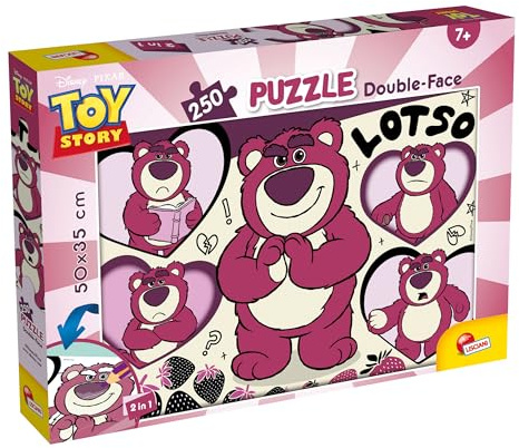 Lisciani - Disney Pixar Toy Story - Puzzle 250 Teile für Kinder ab 7 Jahren - Doppelseitiges Toy Story Puzzle - Format 50 x 35 cm - Lotso Figur - Kreative Aktivität und Beobachtung