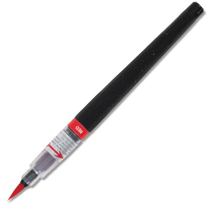 Pentel Arts Color Brush, Red, 1-Pack (GFLBP102)