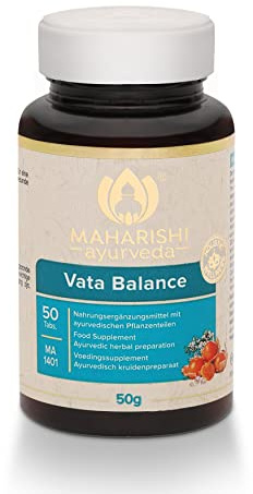 Maharishi Ayurveda Vata Balance | MA 1401 | Nahrungsergänzungsmittel aus Indien | Frucht und Kräuterzubereitung | mit Ashwagandha | 50 Tabletten | 1er Pack