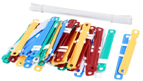 Sourcingmap 50 Sets Assorted Color Documents Files Metal Clamps Clip Paper Fasteners