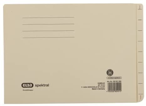 Elba Einstellmappe Spektral für A4 Dokumente, Kraftkarton, chamois, 100 Stück