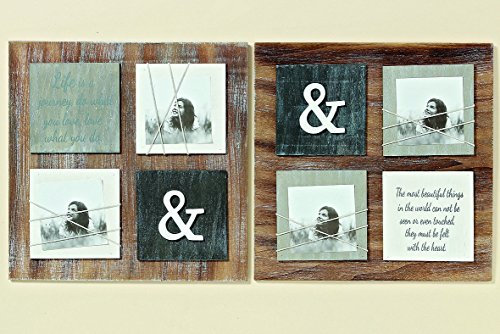 Bella-Vita Dapo Fotohalter Memohalter Lavina Vintage Fotorahmen Spruchschild Bild Wanddeko Wandbild