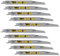 10 x SabreCut SCRS2345X_10 200mm 6â€“10 TPI S2345X Säbelsägeblätter für sehr schnelles Holzschneiden kompatibel mit Bosch Dewalt Makita und vielen anderen