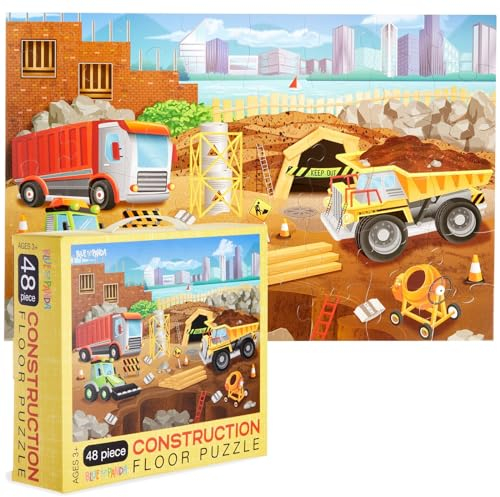 Riesiges Puzzle für Kinder, Bau, 89 x 60 cm, 48 Teile