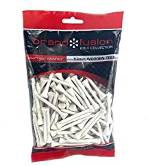 Brand Fusion, Weiß Golf-Tees aus Holz – 53 mm