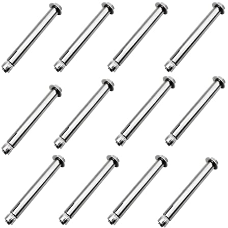 12 Stück Expansionsschrauben, Edelstahl Schwerlastdübel, Hülsenankerbolzen, Ankerschrauben, Senkkopfschraube mit Innensechskant, für Wandbau, Gebäude, Möbeln