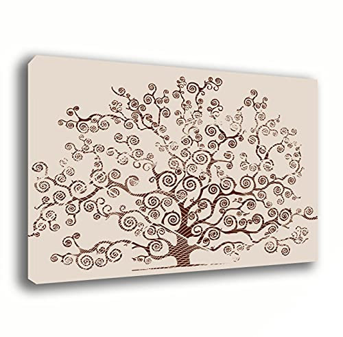 Quadro Moderno SHABBY CHIC Quadri moderni da Parete XXL grande Stampa su tela Canvas Decorazione muro Murale Soggiorno Arredo scandinavo nordico Camera da letto Cucina (70x100, Albero Vita)