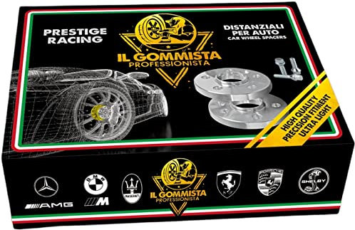 IGP 4 DISTANZIALI 12+12 mm 4 x 98 mozzo 58.1 + 16 BULLONI compatibili con FIAT 127, 128, Barchetta, Coupe, Marea, Punto, Regata, Ritmo, Seicento 600 Stilo, UNO