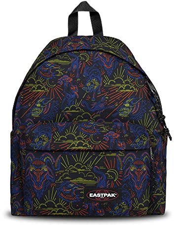 EASTPAK Padded PAK'R Rucksack, 38 l, Neondruck, Schwarz, 40X18X30