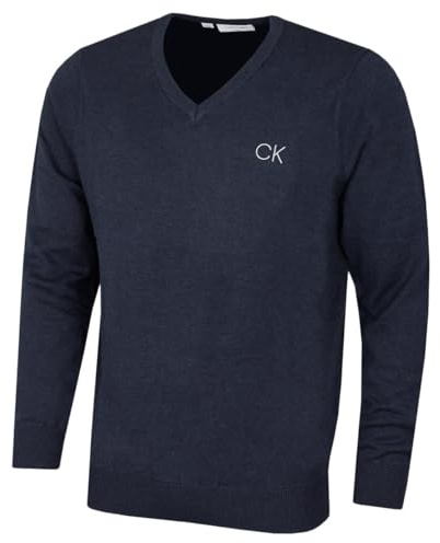 Calvin Klein Mens 2026 Durable Comfort V-Neck Tour Golf Sweater