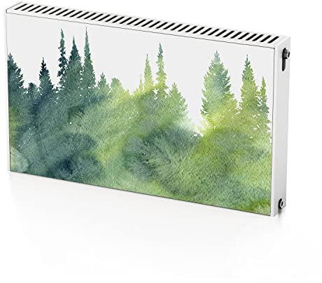 Coloray Heizkörper Magnet Heizkörperabdeckung Selbstklebend 100x60 cm - Weihnachtsbäume
