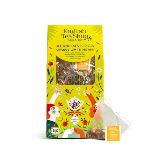 ETS - Botanicals for Gin Orange Zimt & Ingwer, BIO-Gewürzmischung | 7 Pyramidenbeutel - Pimp up your Gin - Gin Cocktails selbst hergestellt