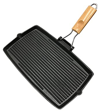 Sartén Para Bistec Sartén rectangular de hierro fundido engrosado Sartén for bistec