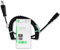 TronicXL Cable de alimentación europeo en espiral, 2 metros, cable de alimentación compatible con TV, radio, etc., cable de alimentación flexible, cable en espiral de 2 núcleos con enchufe europeo