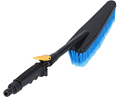 Haofy Through Car Wash Brush, Car Washing Brush with Hose Attachment and Soap Dispenser for Auto Truck SUV RV Boat Cleaning
