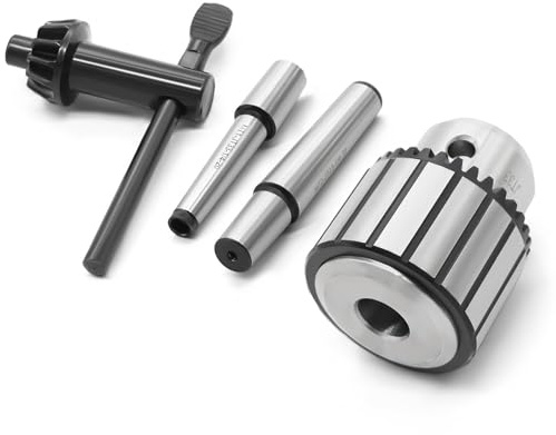 Nakkaa 1/32-1/2 Inch JT33 Drill Chuck with MT1 and MT2 Morse Shank