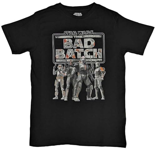 Star Wars T Shirt The Bad Batch Nue offiziell Herren Schwarz L