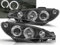 CR-Lights Angel Eyes Scheinwerfer Set für Peugeot 206 1998-2007 schwarz