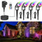 RGB LED Gartenbeleuchtung, Netzbetrieben, 17m, 12V Niederspannungs Gartenstrahler mit Adapter, IP67 Wasserdicht, Geeignet für Garten, Hof, Bäume, Halloween, Weihnachten (RGB-Farbe, 4 Stück)