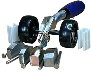 Murerpoint Mortar Joint Raker | Wheeled Brick Pointing Rake Tool with Nail Pin Scraper & Accessories