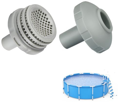 Poolzubehör,pool Einlaufdüse | Einlaufdüse Stahlwandpool Schlauchtüllefilter Anschluss | 1,25 Kleiner Poolfilter-Anschlusseinlass Und -auslass | Schlauchanschluss 32mm/38mm, Pool Zubehör (A+B)