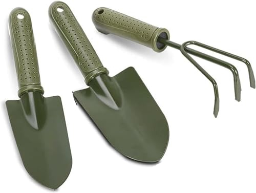 Gartenwerkzeug-Set – 3-teiliges Edelstahl-Gartenhand-Kits, unverzichtbare lose Blumentopf-Blumen-Werkzeuge – ideale Gartengeschenke für Frauen und Männer