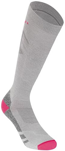 Meru Unisex Ski Pro Socken, grey-coral, 42|43|44