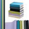 Tewloss Bucheinband, Stoff, Bucheinband, Stoff, zum Binden von Büchern, Sammelalben, Basteln, 6 Farben, 6 Stück