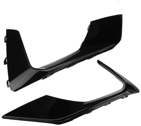 AcarKing Nebelscheinwerfer-Gitter Kompatibel Mit Ford Für Focus MK4 Für ST 2019 2020 2021 Nebelscheinwerferabdeckung Auto-Nebelscheinwerfer-Formteil(Glossy Black)