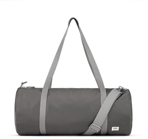 ROKA London City Medium Recycled Nylon Holdall With Detachable Shoulder Strap (Graphite)