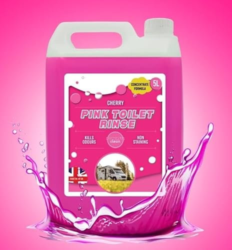 Unibos | Pink Chemical Motor Home & Caravan WC Toilet Rinse Cleaner | Biodegradable Formaldehyde Free Cleaning Formulation | Disinfectant & Cleaner | Odour Control -Fresh Fragrance (Rinse)