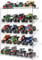 Montage Monster Trucks Vitrine für 20 Monster Trucks Acryl Aufbewahrungsbox 5 Etagen Monster Trucks Organizer mit geneigtem Design, Vitrine für Spielzeug-Trucks (transparent)