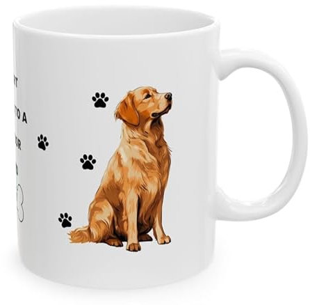Personalised Labrador Coffee Mug, White Ceramic, Dog Lover Gift with Paw Print Design, 325ml, My Heart Belongs to