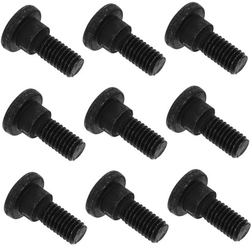 VILLCASE 10 Pièces Vis à Tête Cylindrique Boulons En Acier Inoxydable Boulons Hexagonaux Vis à Tête Ronde Kit D'assortiment De Rondelles D'écrous Noir Acier Au Carbone De Nuance 12.9