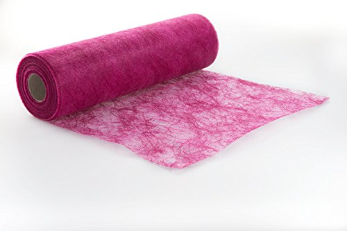 25 m x 30 cm Sizoflor® Vlies Original Tischband Tischläufer Fuchsia pink für Hochzeit