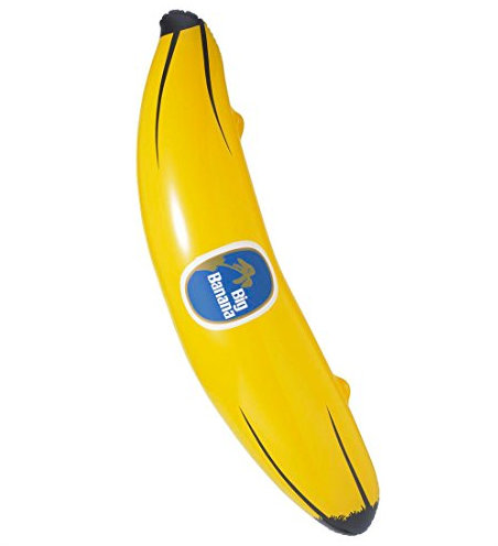 NET TOYS Aufblasbare Deko Riesen Banane Riesenbanane aufblasbar Dekoration Sommer Beach Partydeko