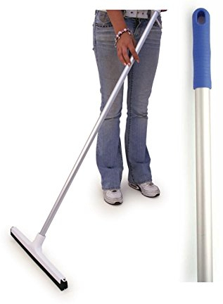 Colour Coded Professional Food Hygiene Floor Squeegee & Aluminium Handle Blue